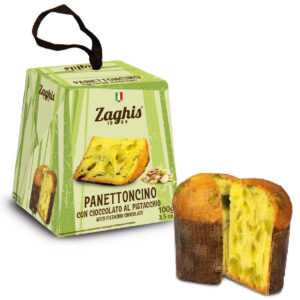 Panettone pyragas "Panettoncino" su pistacijomis dėžutėje