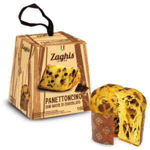 Panettoncino pyragaitis su šokolado gabalėliais dėžutėje, 100 g