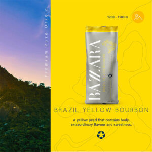 Kavos pupelės bazzara Brazil Yellow Bourbon